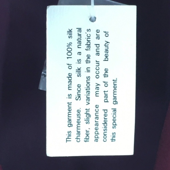 Womens Silk Quilted Jacket Vtg Burgundy Satin Lightweight Anorak EL - LA Sz L - Picture 16 of 16